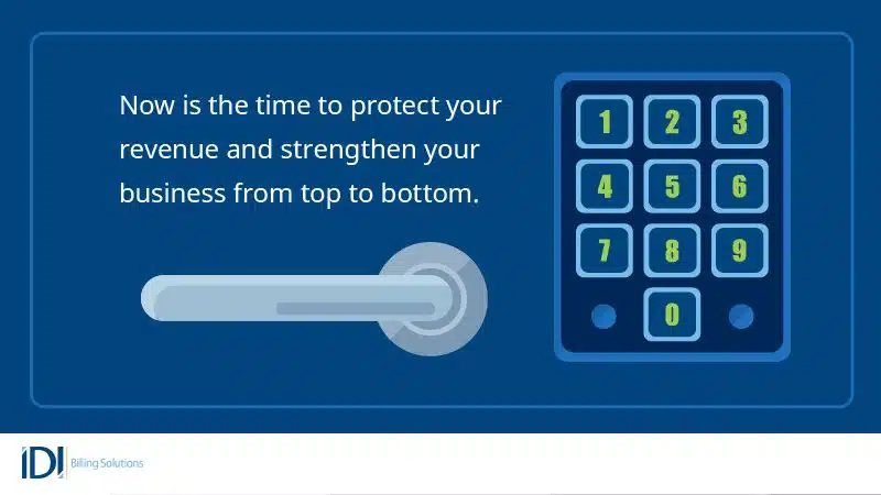 Illustration of a safe with keypad